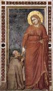 GIOTTO di Bondone Mary Magdalene and Cardinal Pontano oil painting on canvas